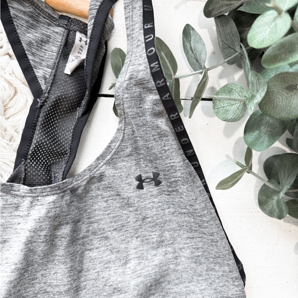 Under Armour Grey Heathered Women's Sports Bodysuit Tank